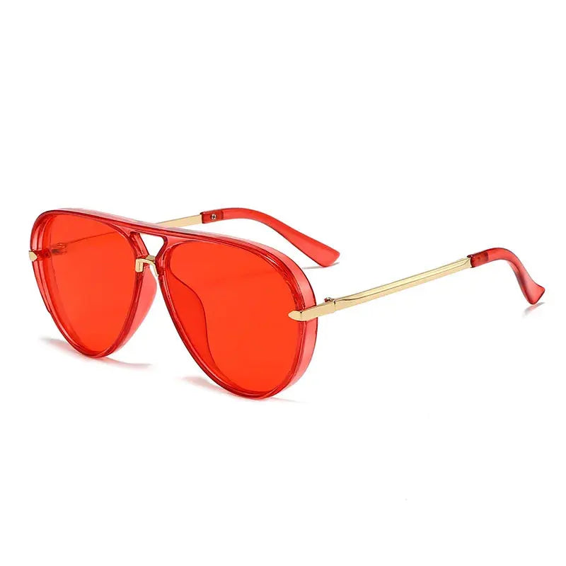 Wanderlust Orange Aviator Sunglasses-3