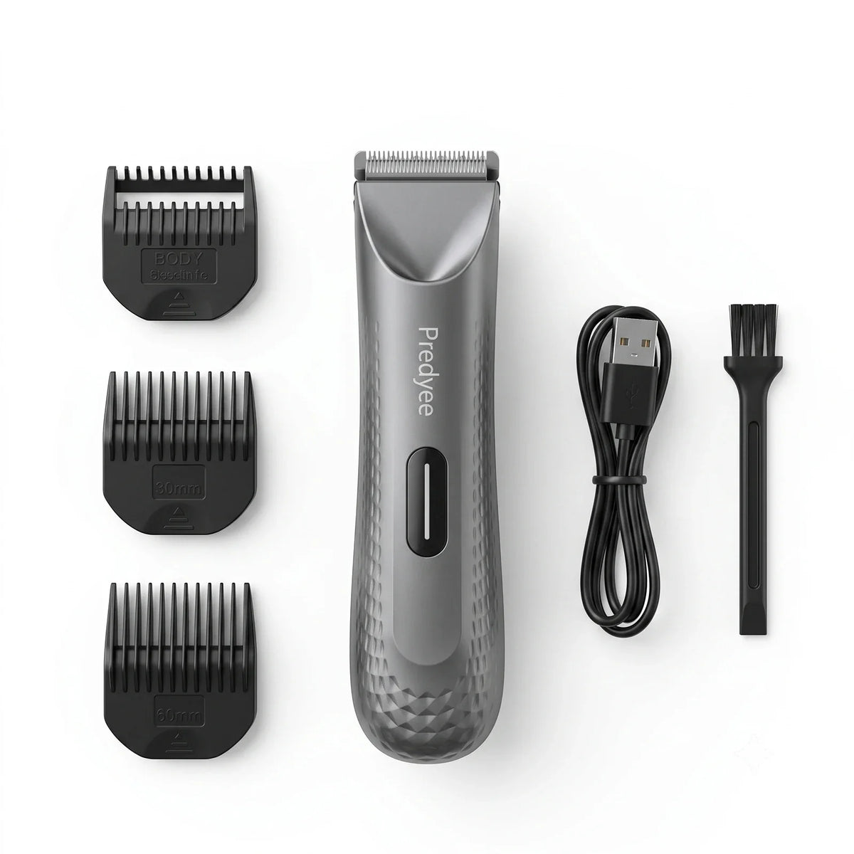 Electric Groin Hair Trimmer for Men,Body Groomer & Pubic Waterproof Hair Trimmer,Replaceable Ceramic Blade-5
