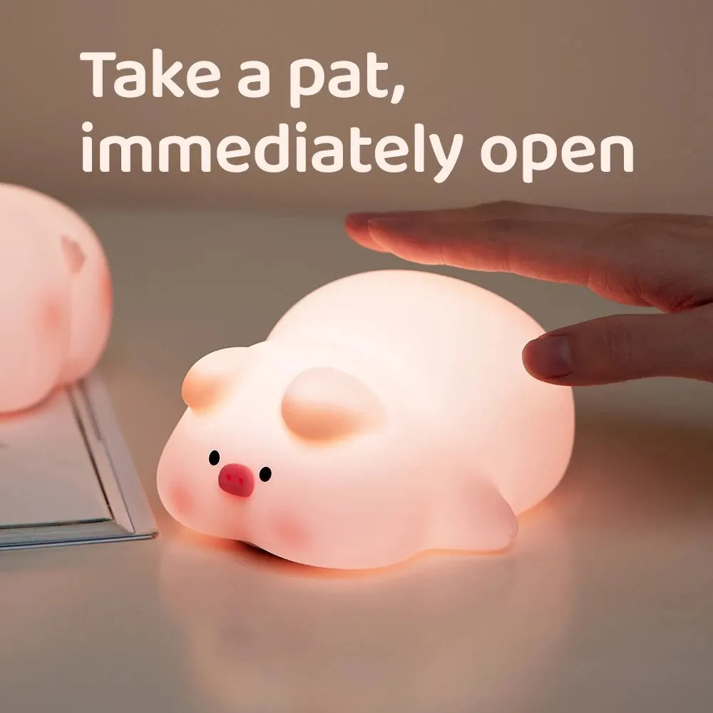 Cute Pig Night Light-3