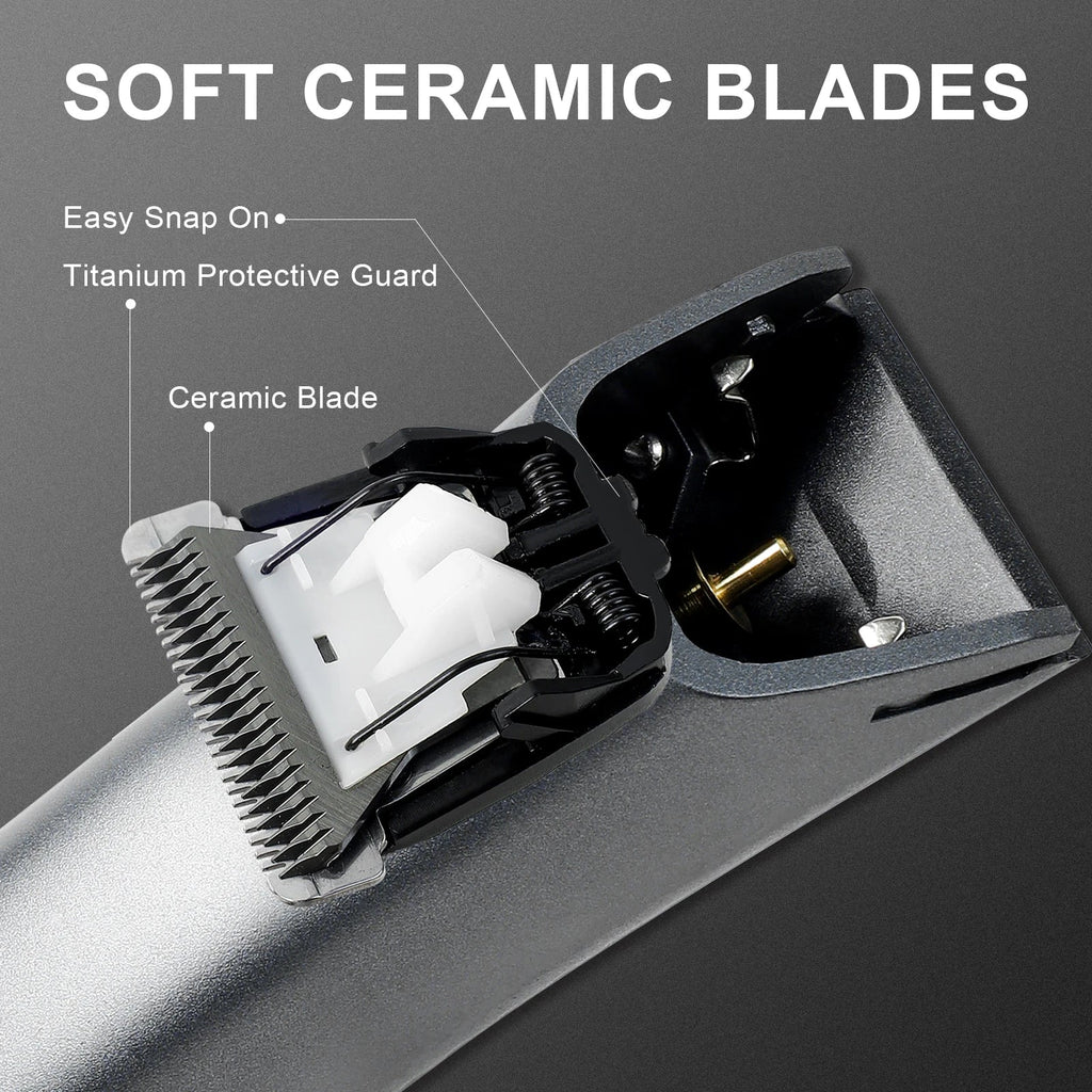 Electric Groin Hair Trimmer for Men,Body Groomer & Pubic Waterproof Hair Trimmer,Replaceable Ceramic Blade-0