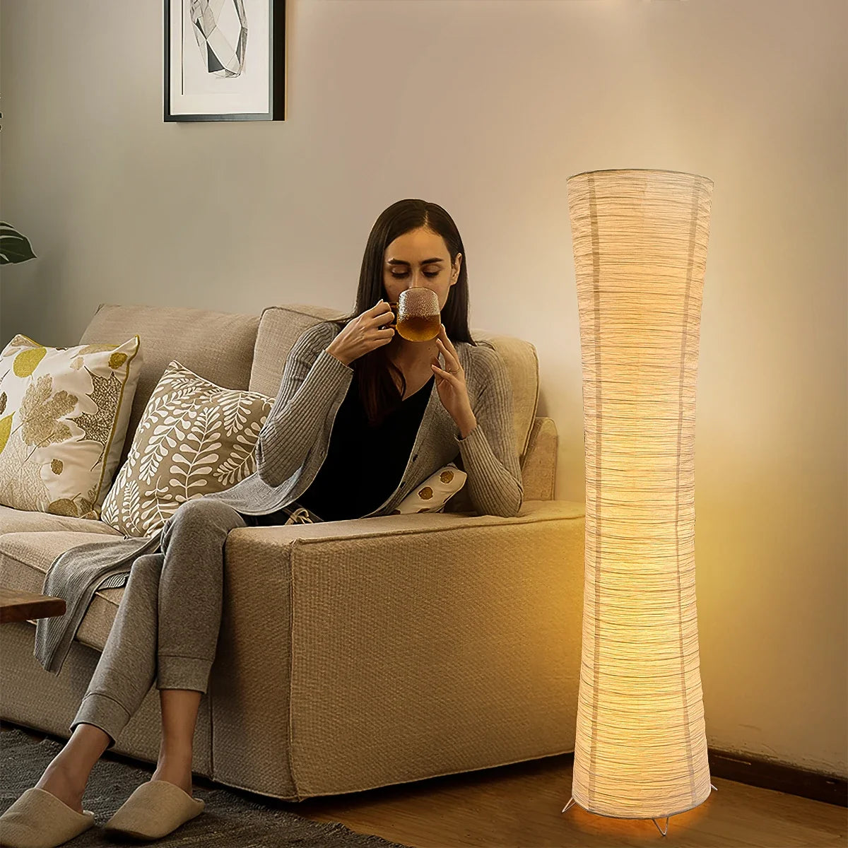Remote Controlled LED Floor Lamp USB Powered-1