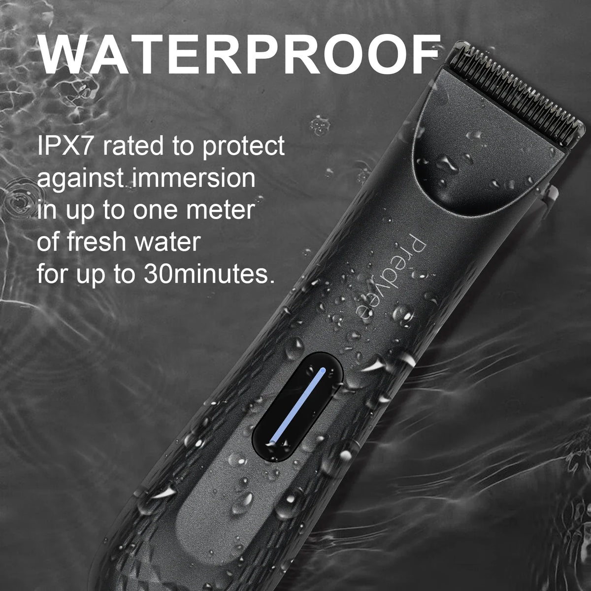Electric Groin Hair Trimmer for Men,Body Groomer & Pubic Waterproof Hair Trimmer,Replaceable Ceramic Blade-2