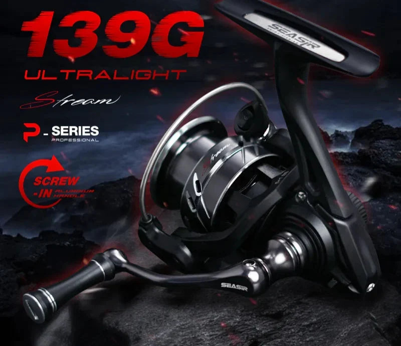 Stream 1000 Spinning Reel Carbon Drag Washers Black-1