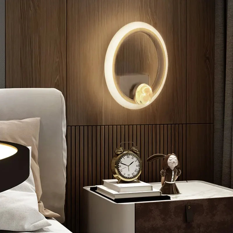 2 pcs Gold Elegance: Modern LED Wall Light for Stylish Home Decor-1