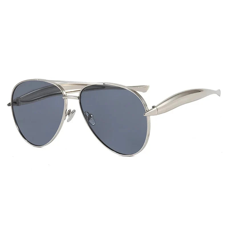 Fearless Gold Oversized Sunglasses-9