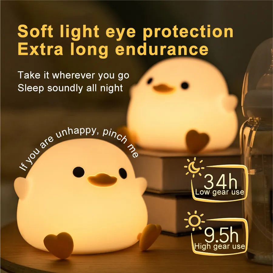 LED Night light Cute duck-3