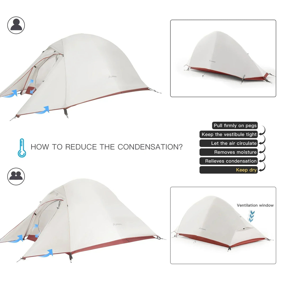Ultralight Camping Tent Backpack Tent-3