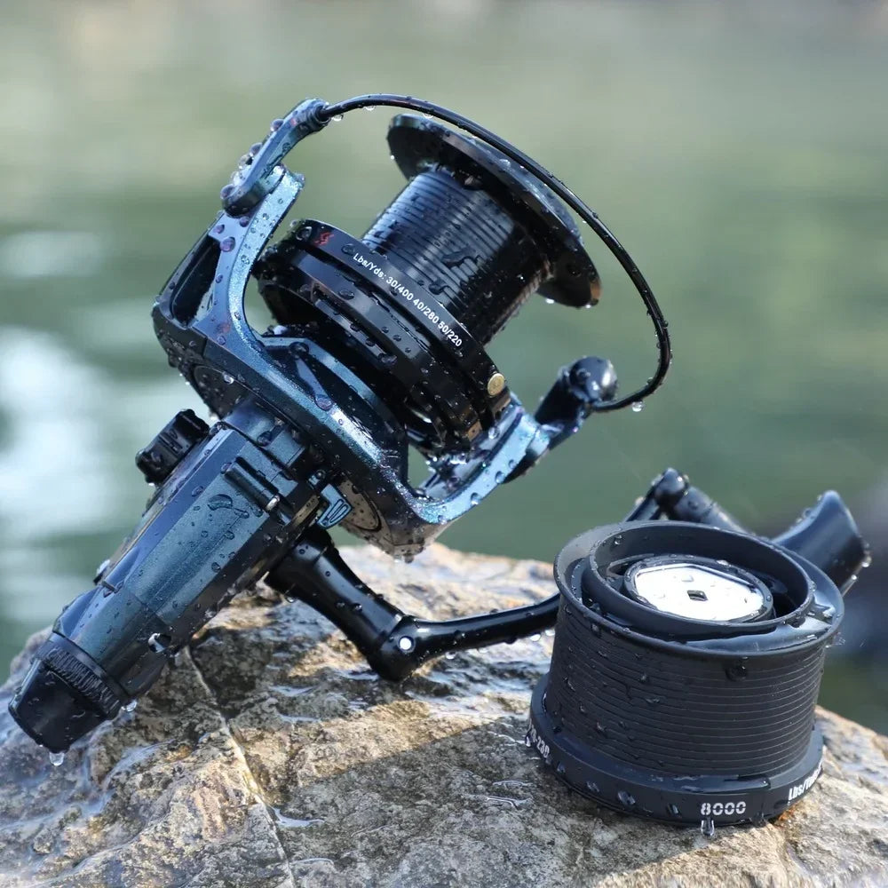 Big Game Spinning Reel Trolling Surf Casting Reel Black-3