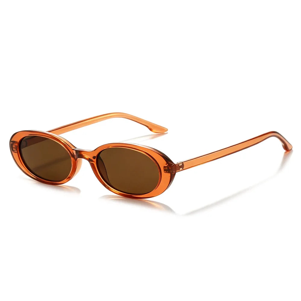 Adventurous Retro Oval Sunglasses-2