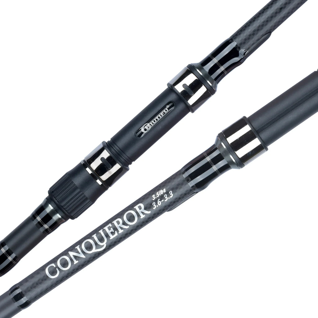 2-Tips 4.2m Carbon Fiber Carp Fishing Rod Grey-3