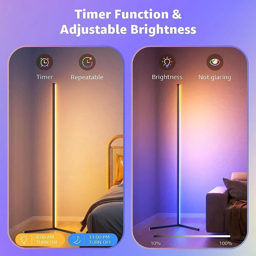 Smart RGB Corner Floor Lamp-1