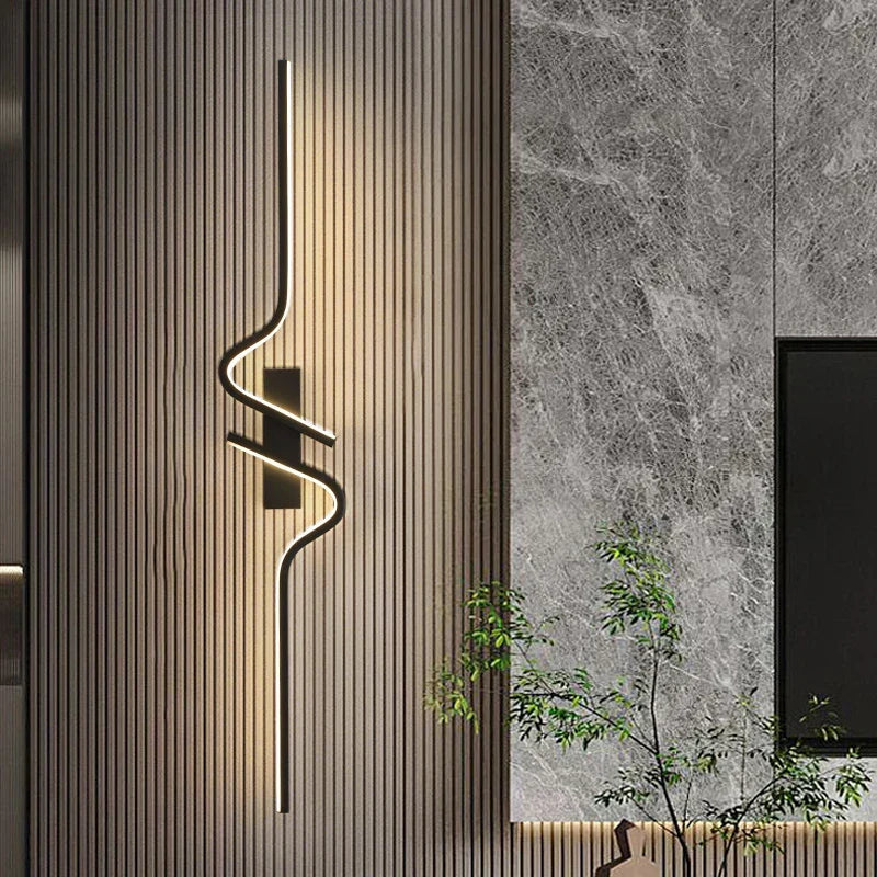 Modern LED Wall Lamp: Sleek Nordic Design for Stylish Indoor Lighting-2