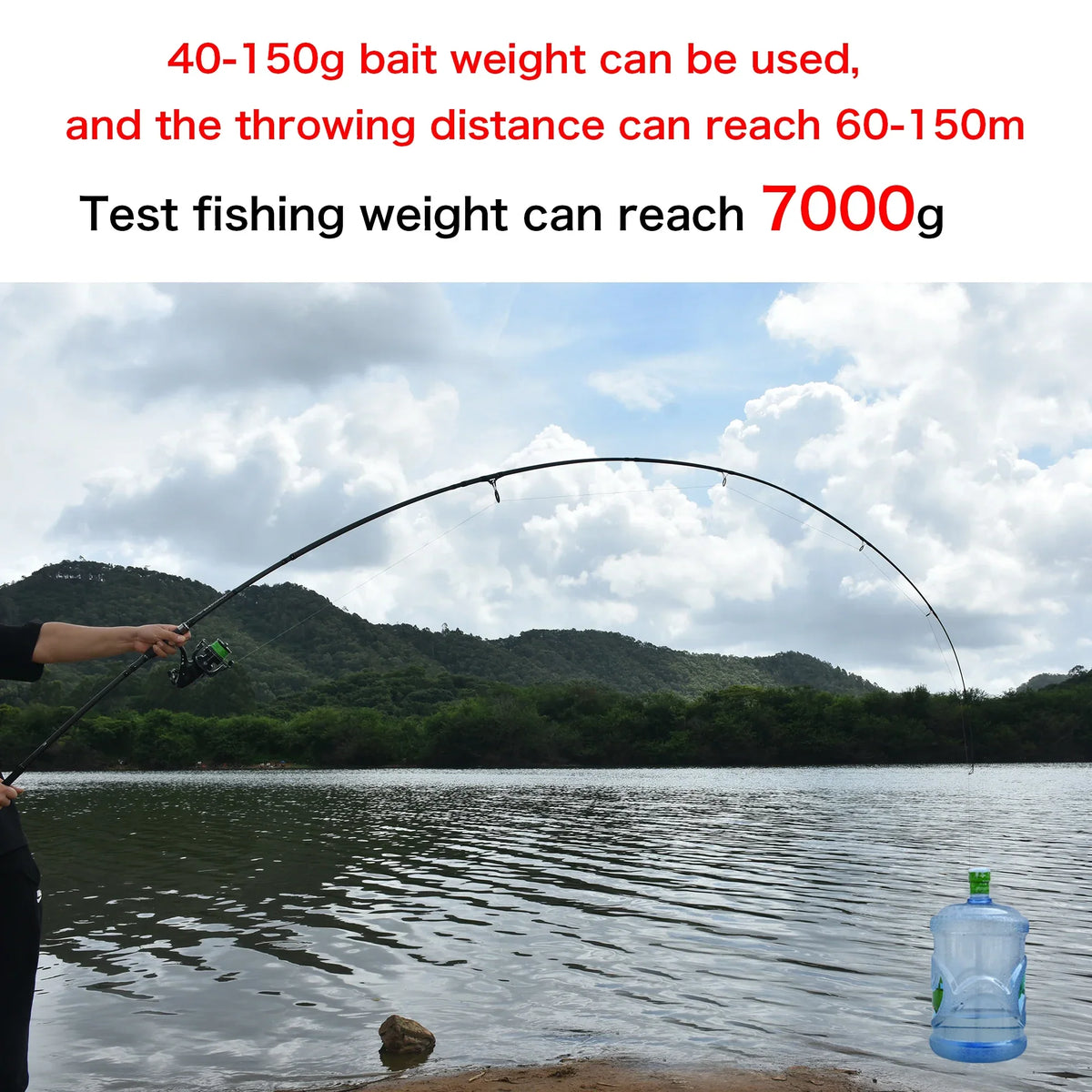 2-Tips 4.2m Carbon Fiber Carp Fishing Rod Grey-4