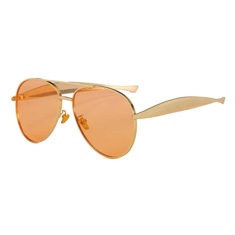 Limitless Gold Pilot Sunglasses-2