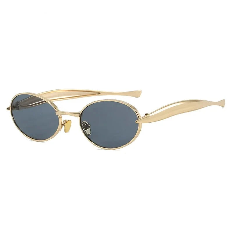 Fearless Gold Oversized Sunglasses-5