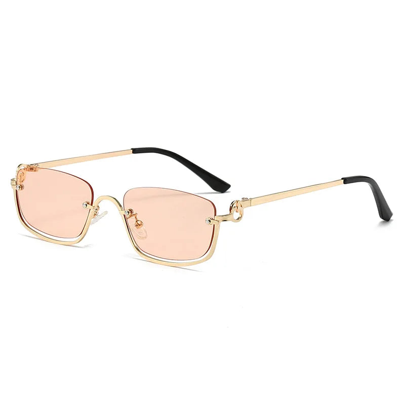 Confident Metal Mini Sunglasses-7