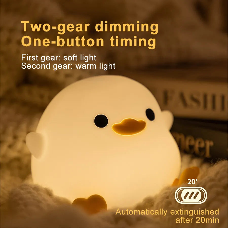 LED Night light Cute duck-4