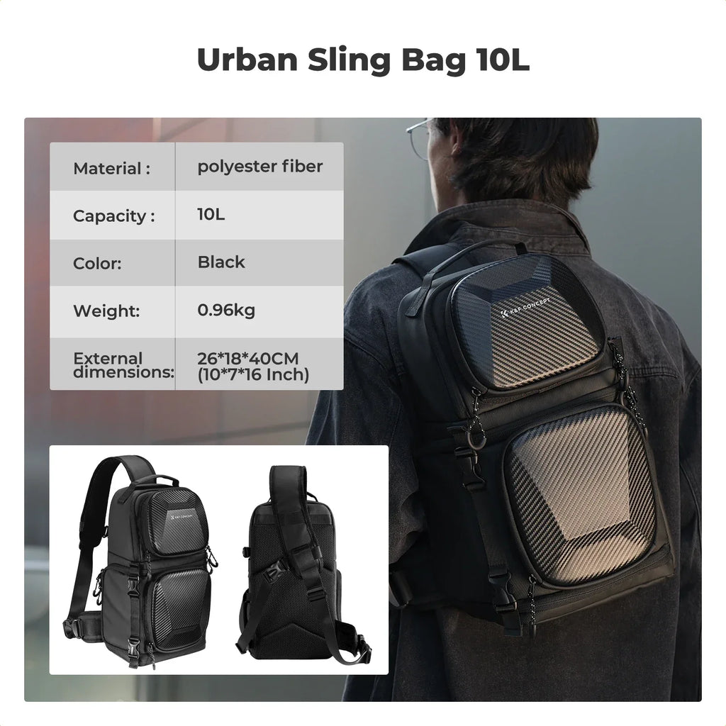 10L Hardshell Camera Sling Bag Grey-1
