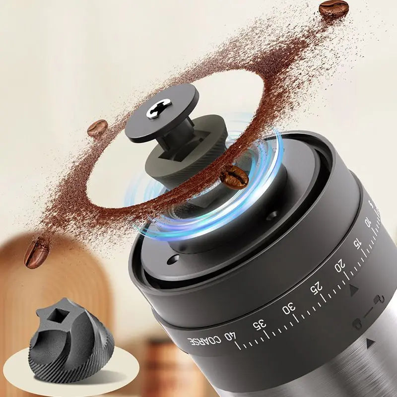 1800mAh Electric Coffee Grinder 40 Level Adjustable Burr Grinder Black-4