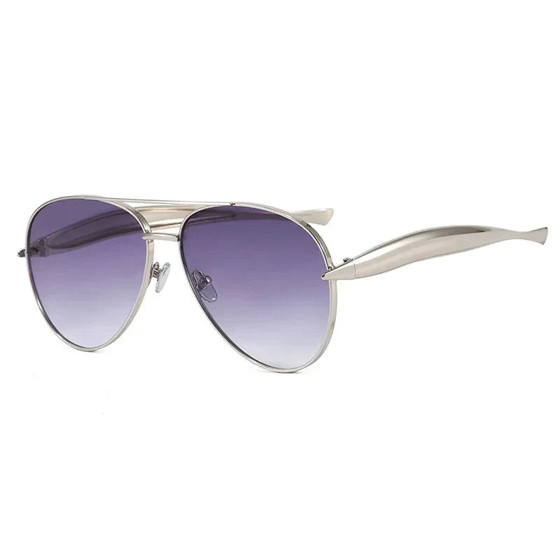 Fearless Gold Oversized Sunglasses-6