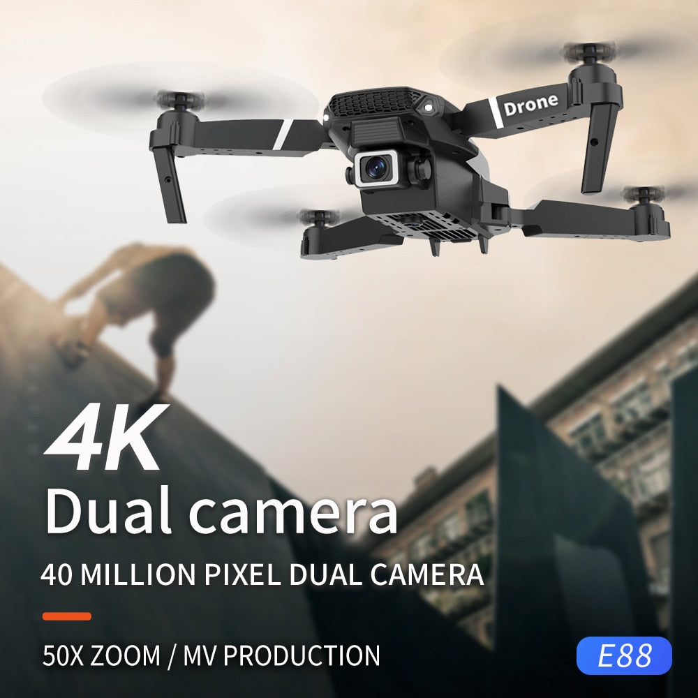 2021 NEW Drone 4k profession HD Wide Angle Camera 1080P WiFi fpv Drone Dual Camera Height Keep Drones Camera Helicopter Toys-4