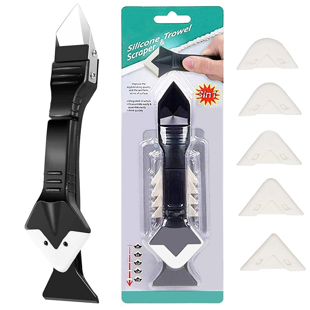 Caulking Tool Glass Glue Angle Scraper-2