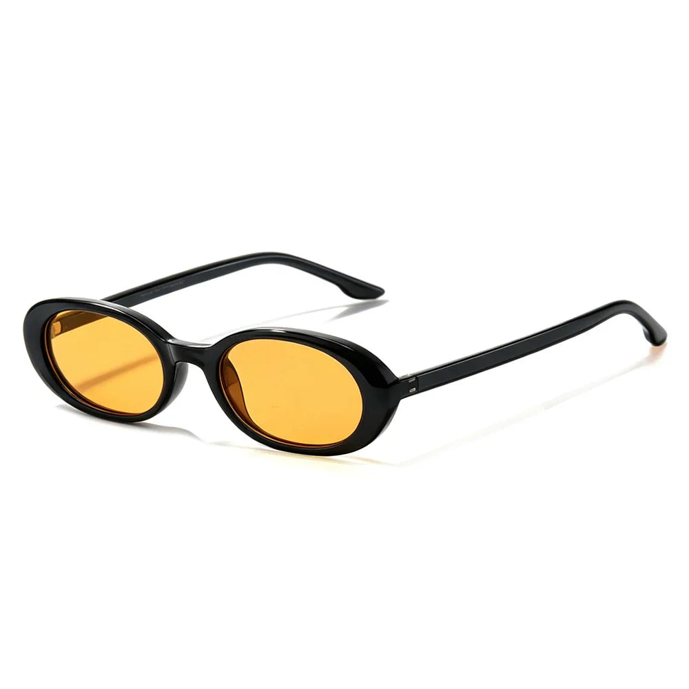 Adventurous Retro Oval Sunglasses-3