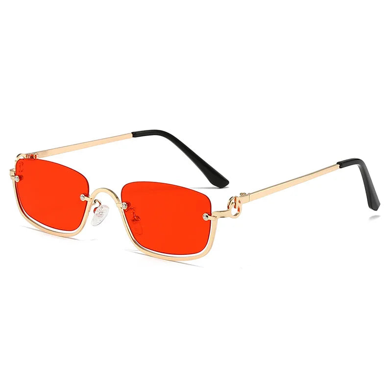 Confident Metal Mini Sunglasses-5