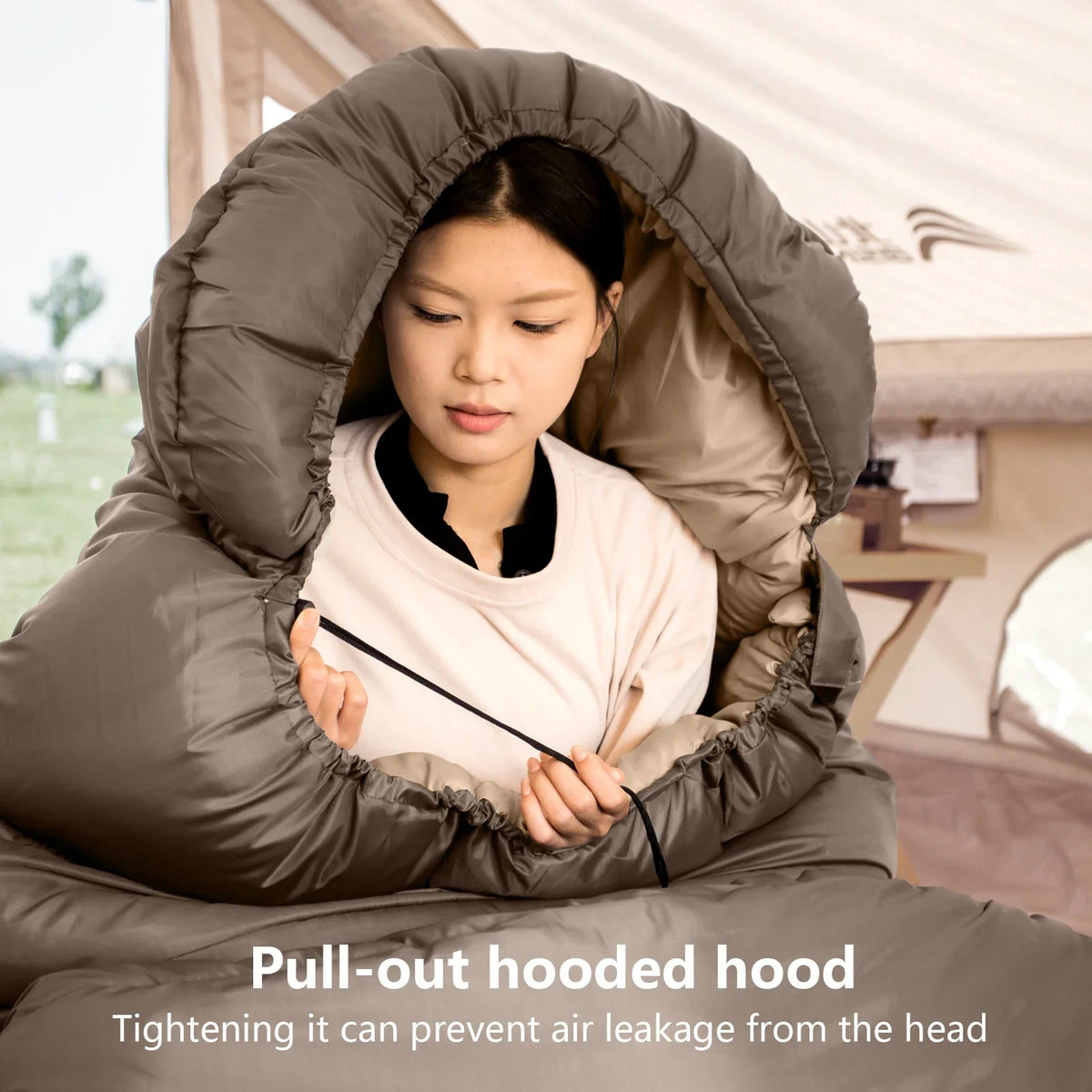XL Winter Sleeping Bag – Lightweight Widen Long Outdoor Camping Bag-2