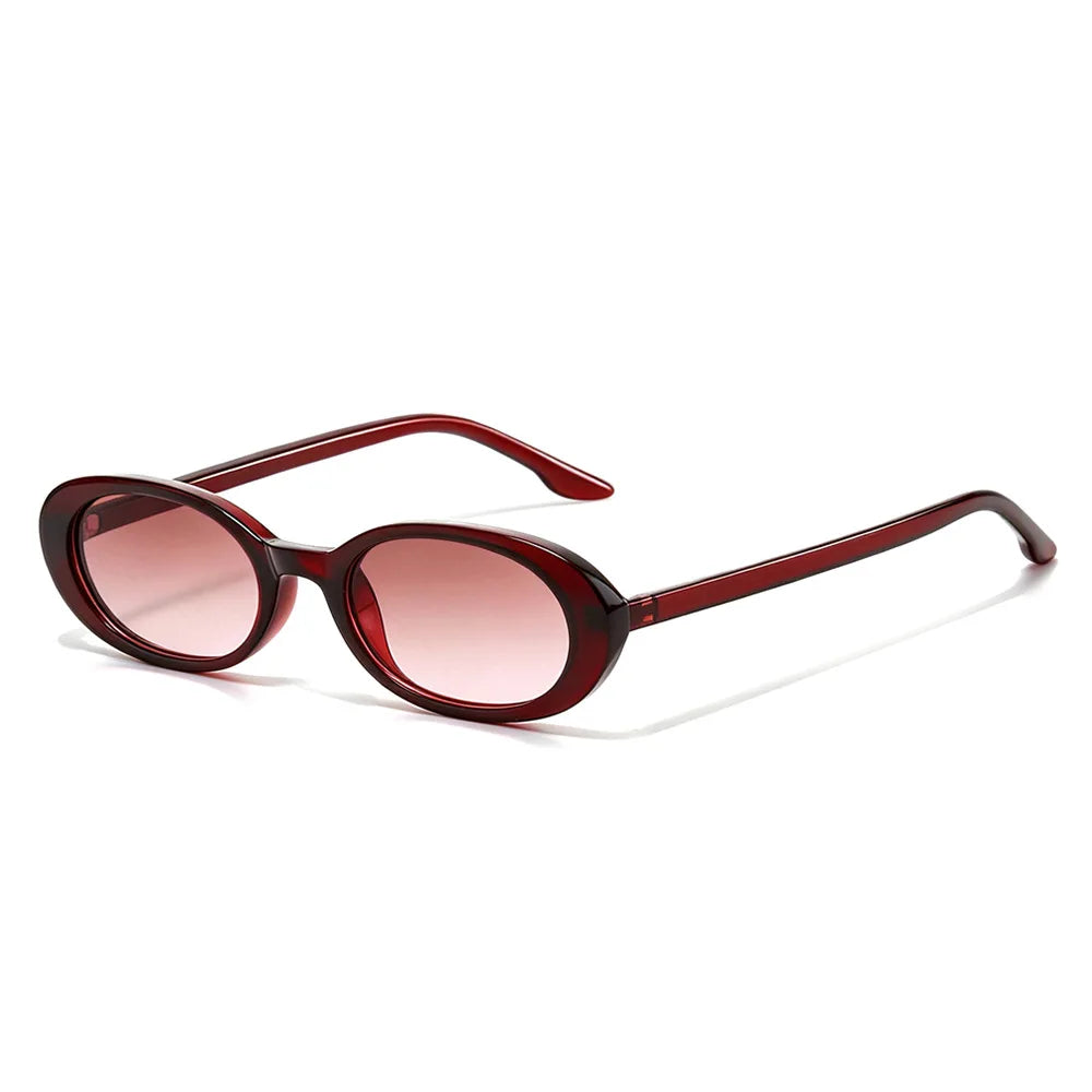 Adventurous Retro Oval Sunglasses-6