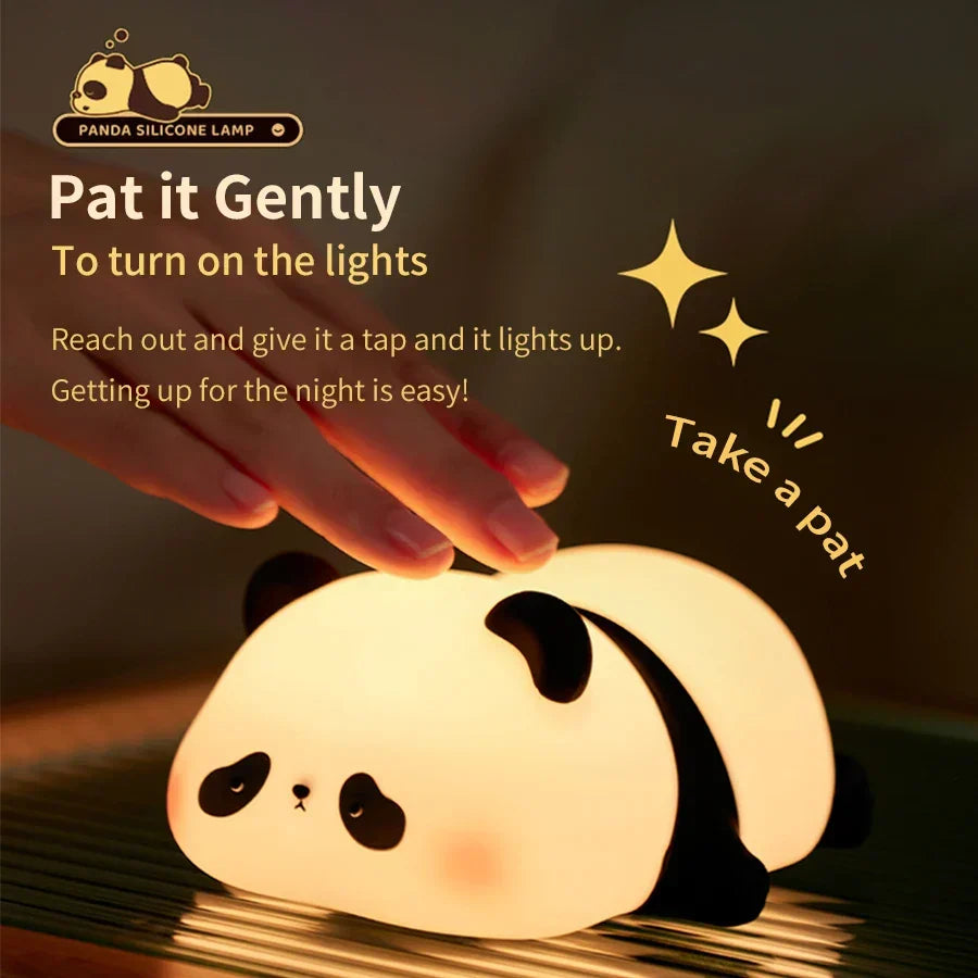 Cute Panda Silicone Night Lamp-3