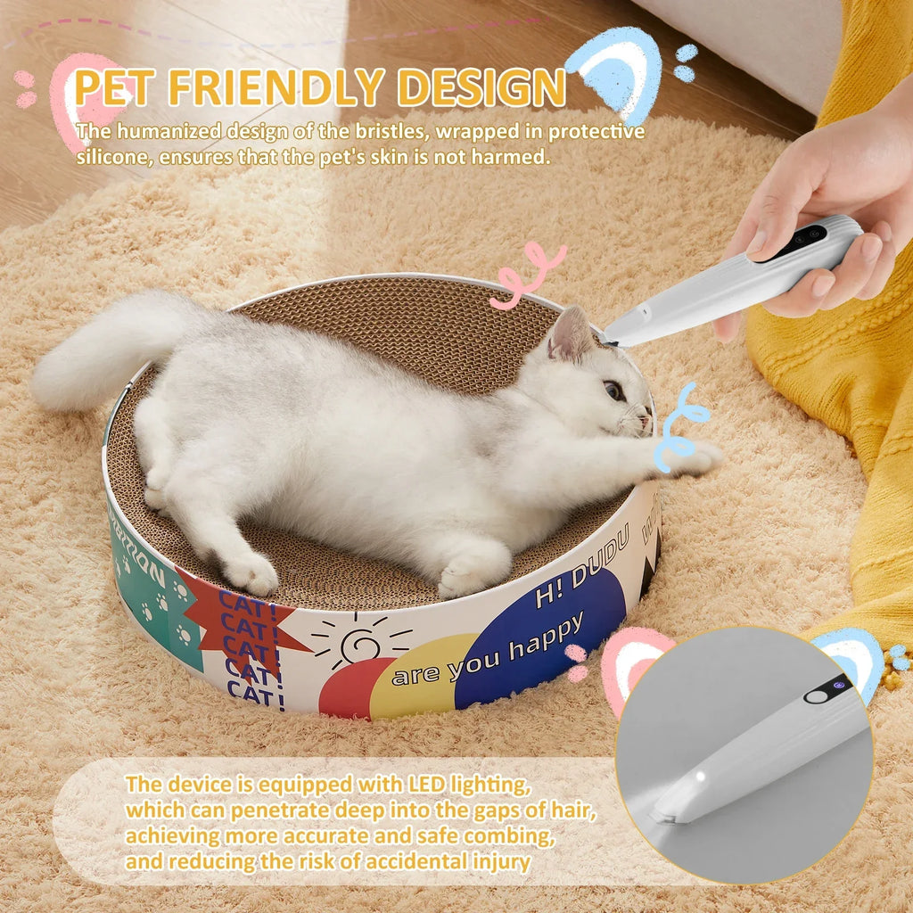 Pet Dog Paw Trimmer with LED Light Low Noise Shaver High-Speed Waterproof Dog Cat Hair Trimmer Clippers Cordless Grooming Tool-2