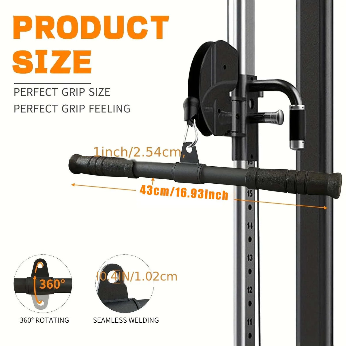 Gym Rotating Straight Bar-4