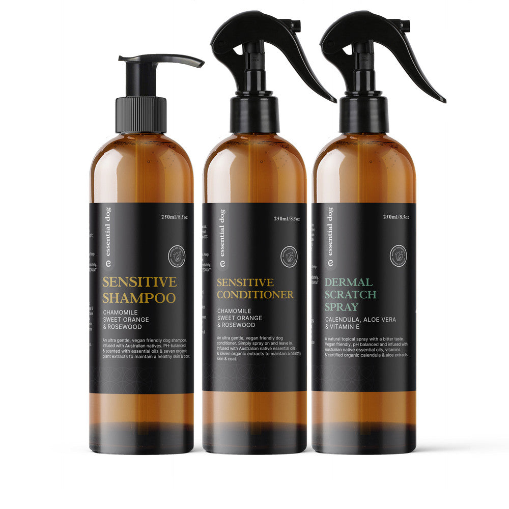 Sensitive Pack 1: Shampoo, Conditioner & Dermal Scratch Spray-0