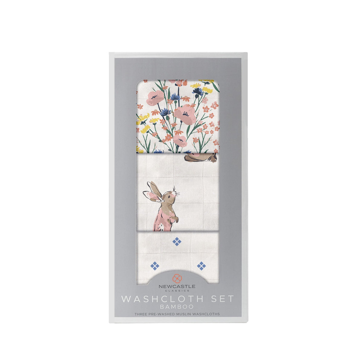 Wildflowers Bamboo Washcloth Set 3 Pack-0