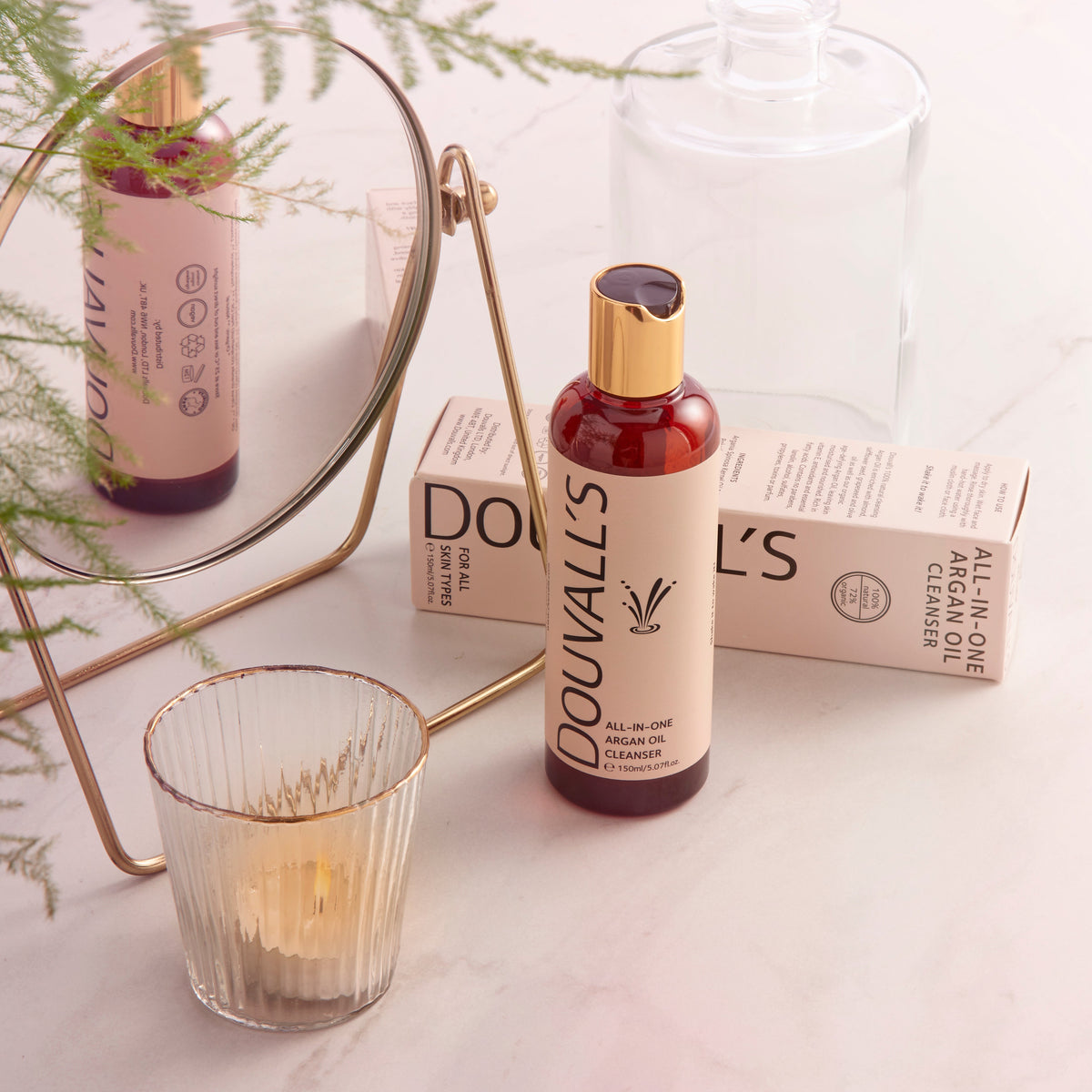 Luxury Argan Gift Set containing 150ml argan cleanser and 50ml organic first cold pressed argan oil-3