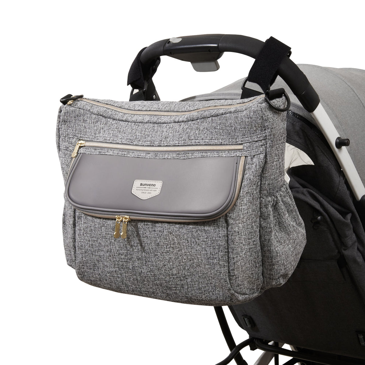 Tweed Luxe Stroller Organizer-5