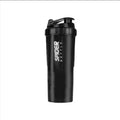 3-Layer Protein Shaker Bottle Black-0