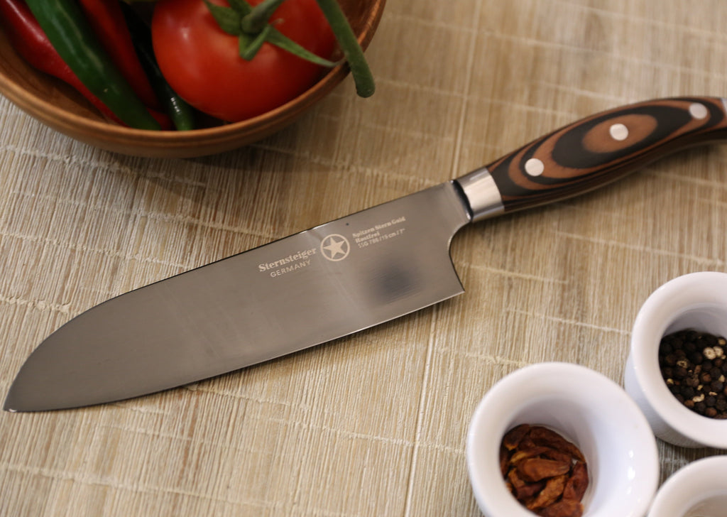 Santoku Messer (7"/18cm) | Sternsteiger - Titanium Kollektion-0