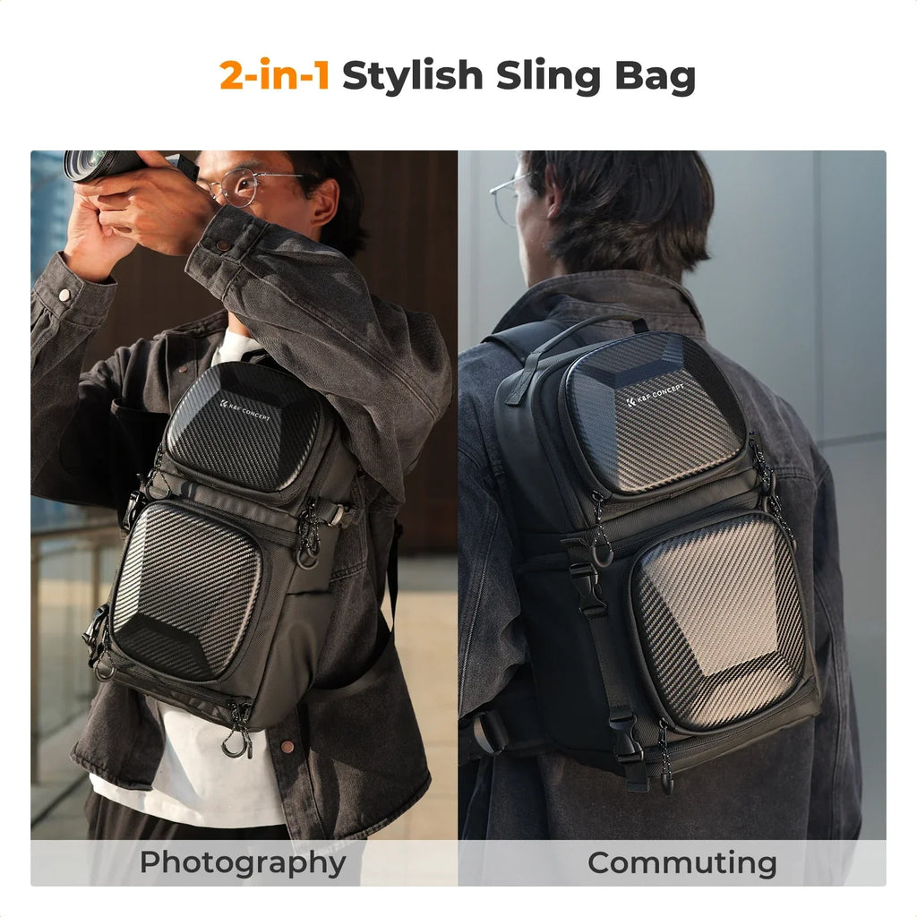 10L Hardshell Camera Sling Bag Grey-2