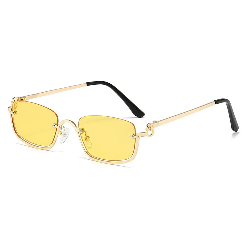 Confident Metal Mini Sunglasses-3