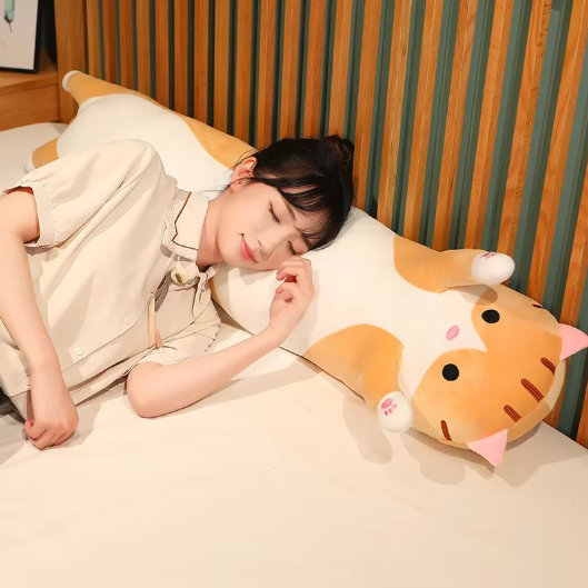Cute Cat Plush Toy Sleeping Animal Doll-4