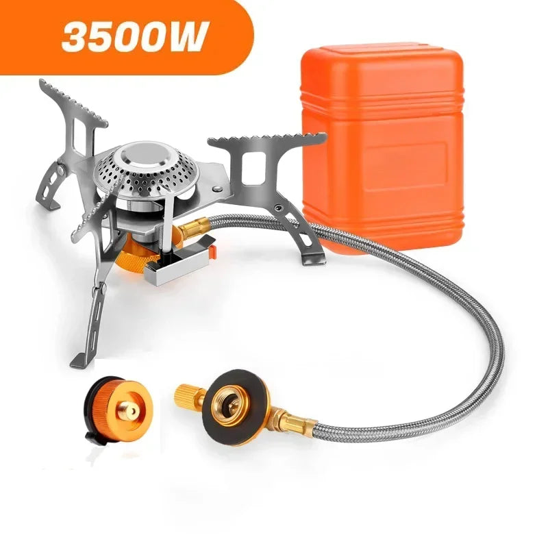 Portable Camping Gas Stove Folding Outdoor Burner (3500W)-1
