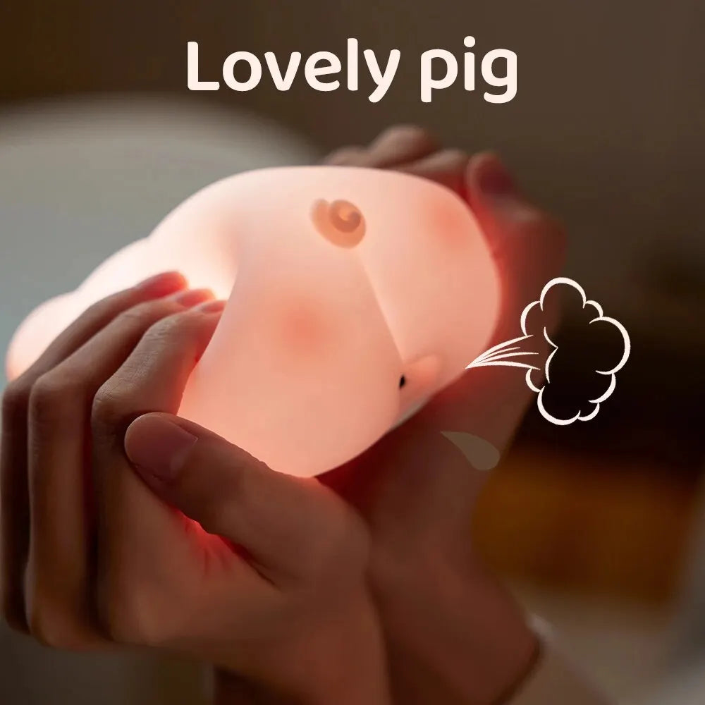Cute Pig Night Light-4