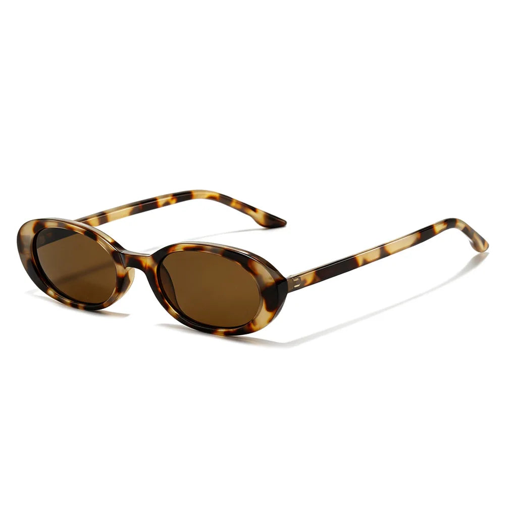 Adventurous Retro Oval Sunglasses-1