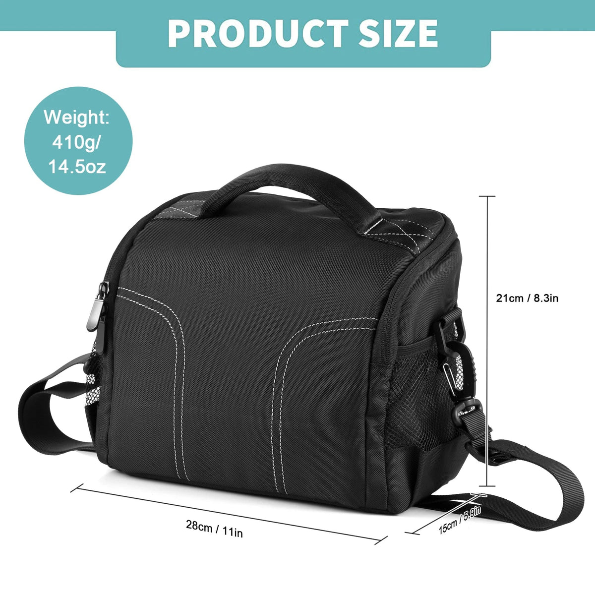 Camera Shoulder Bag Travel Case Black-1
