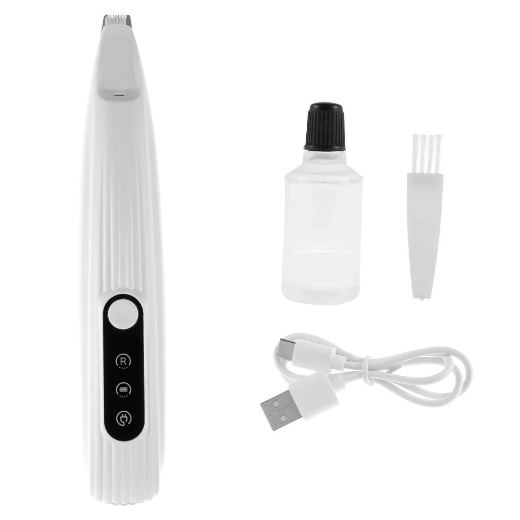 Pet Dog Paw Trimmer with LED Light Low Noise Shaver High-Speed Waterproof Dog Cat Hair Trimmer Clippers Cordless Grooming Tool-5
