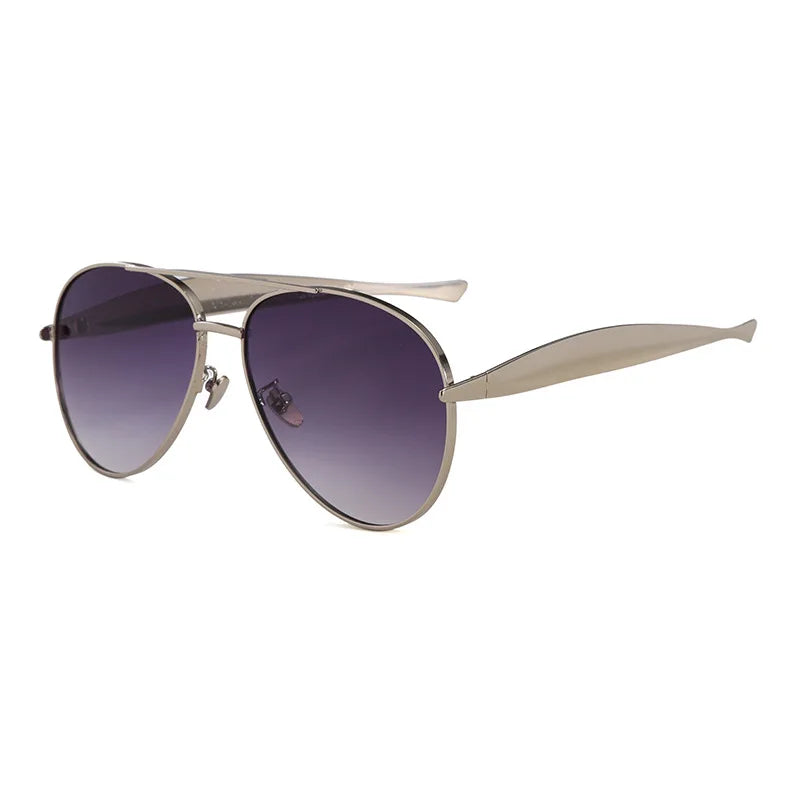 Limitless Gold Pilot Sunglasses-3