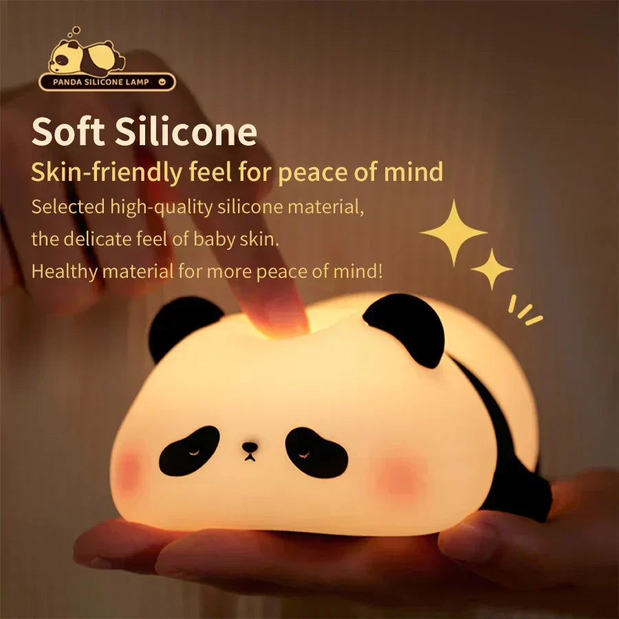 Cute Panda Silicone Night Lamp-1