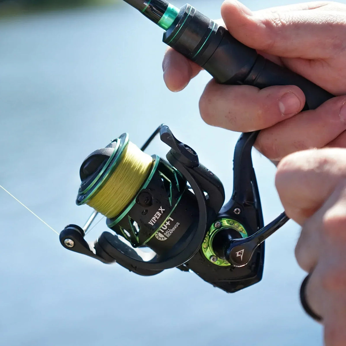 Spinning Fishing Reel 4000 Series High-Speed Green-4